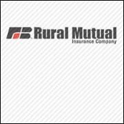 Rural Mutual Insurance Company logo in black and red on a light background