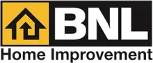BNL Home Improvement logo with yellow house icon and black-and-white text