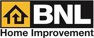 BNL Home Improvement logo with yellow house icon and black-and-white text