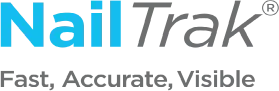 NailTrak logo with blue and gray text and the tagline “Fast, Accurate, Visible”