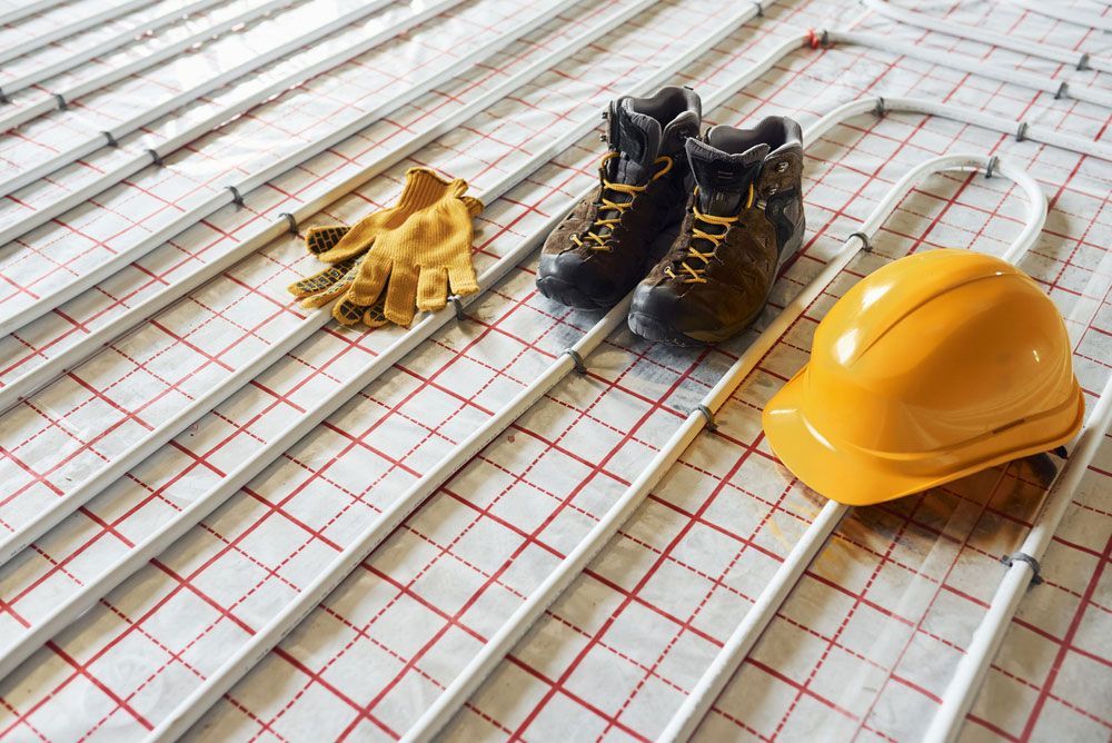 Pipes of Underfloor Heating System — Sydney Underfloor Heating in Woonona, NSW