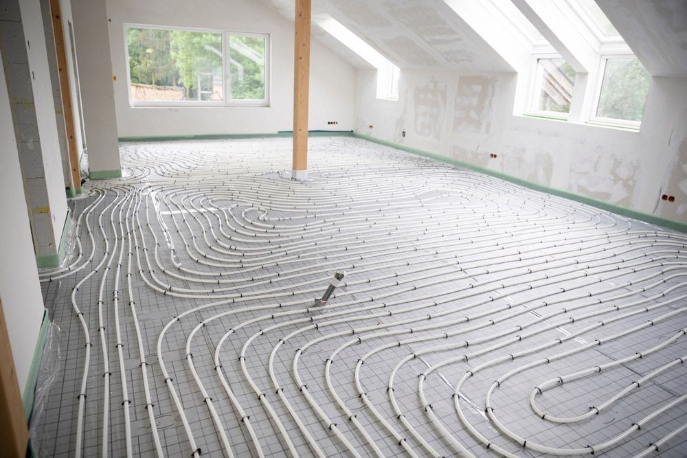 Shot Of Construction Site In A Loft Where Underfloor Heating Has Just Been Installed — Sydney Underfloor Heating in Woonona, NSW