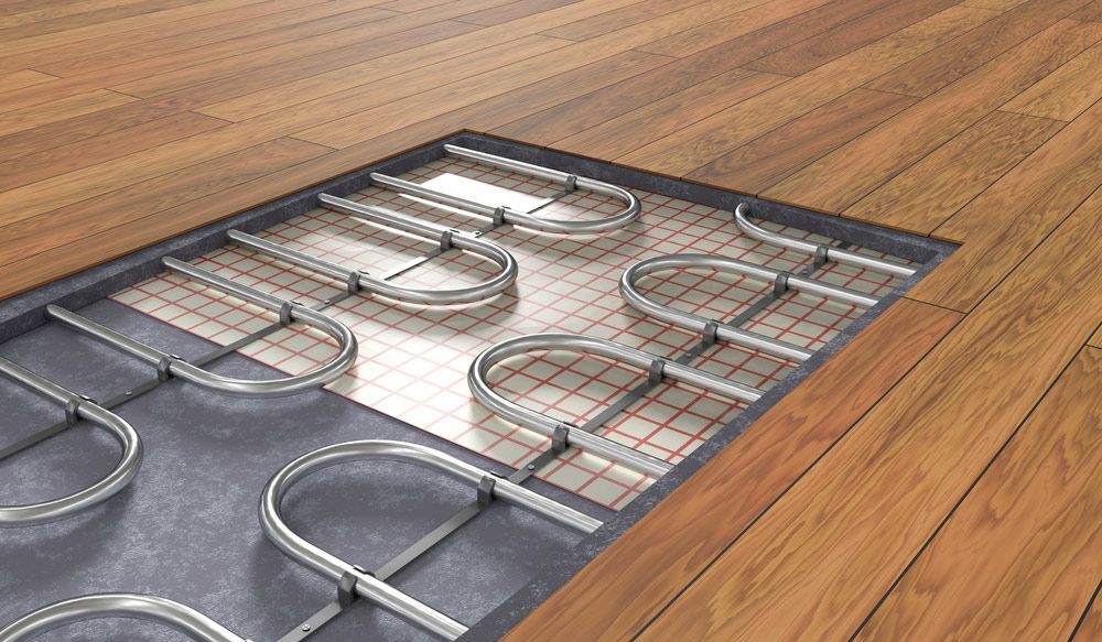 Underfloor Heating System Under Wooden Floor — Sydney Underfloor Heating in Woonona, NSW