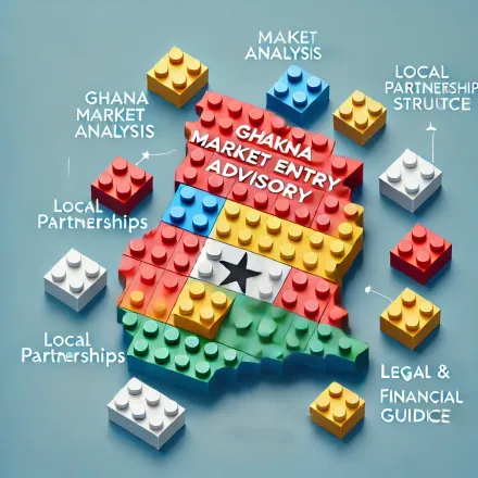 A map of ghana made out of lego blocks