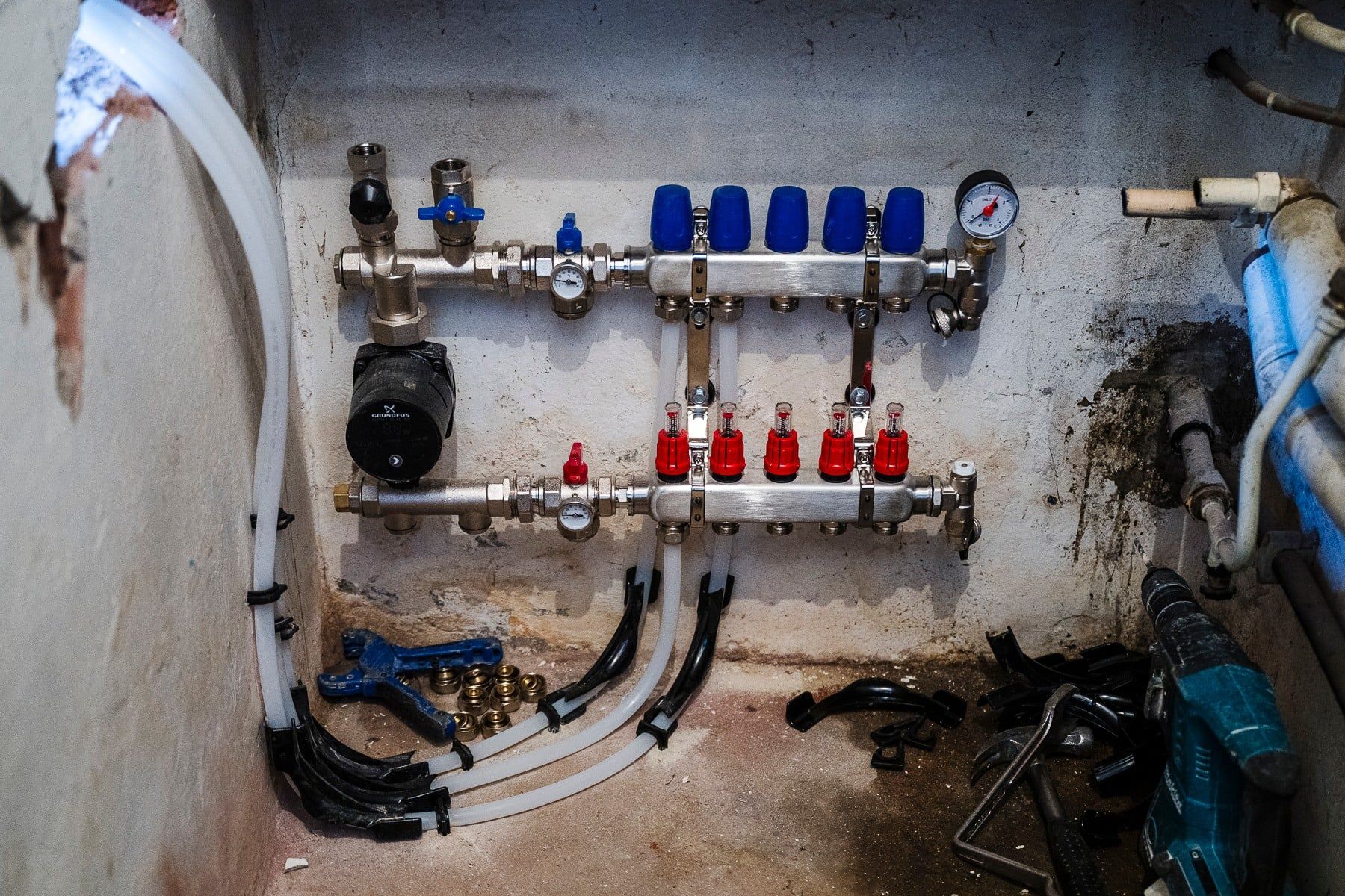 installatie vloerverwarming