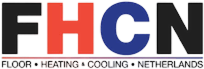 FHCN logo in black and red with tagline “Floor + Heating + Cooling + Netherlands”