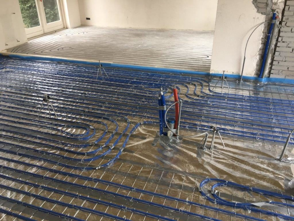 renovatie vloer met vloerverwarming