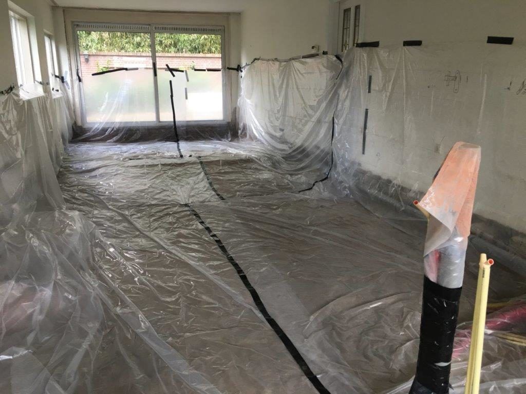 voorbereidende werkzaamheden voor de renovatievloer