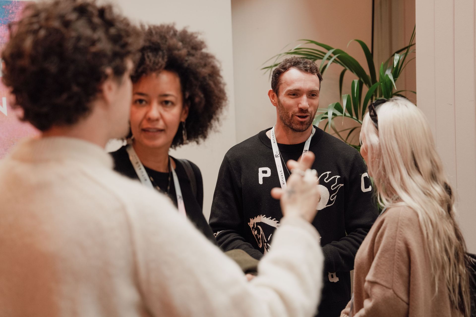 Guests networking Penguin Random House event REGO Creative