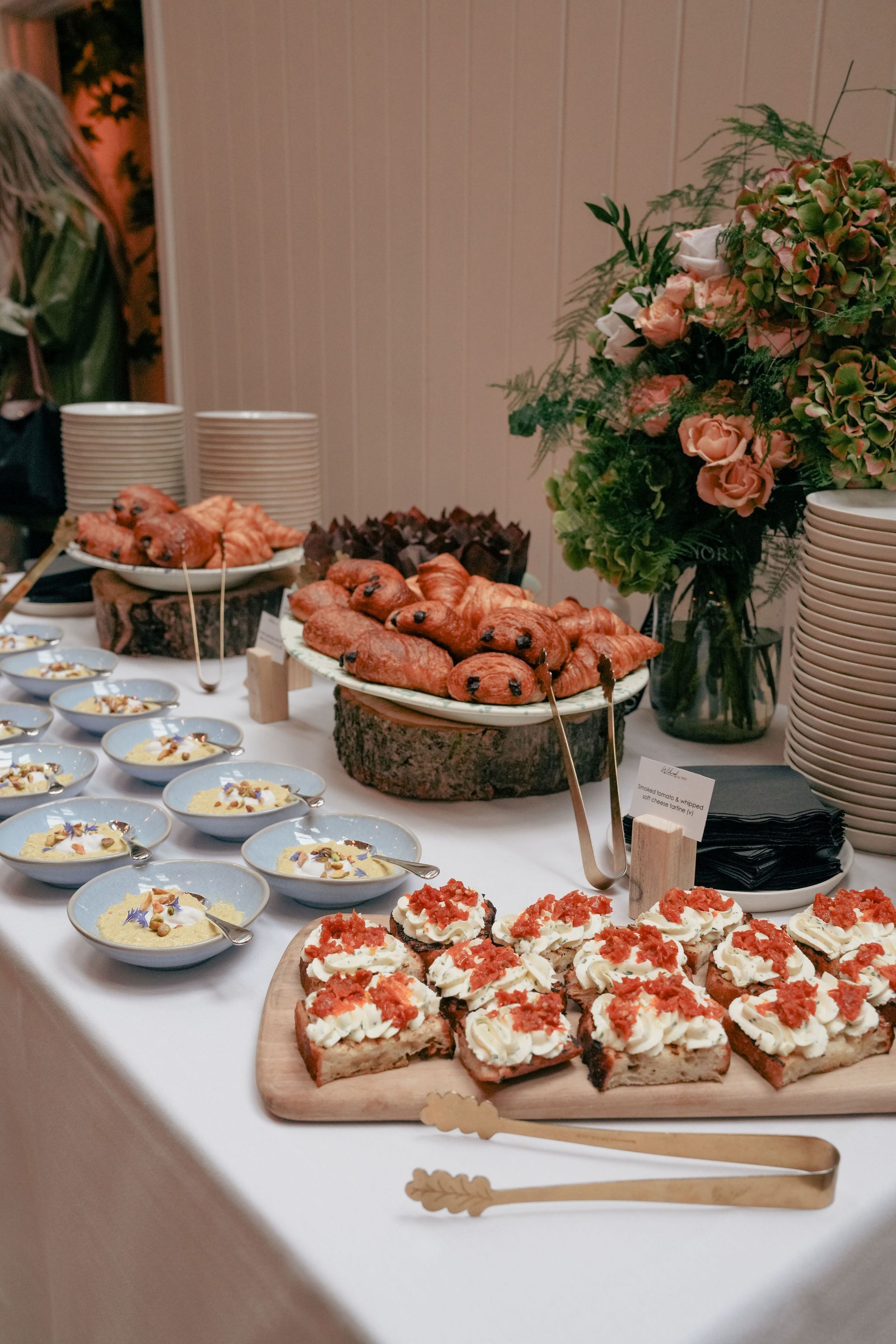 Event catering and floral styling The Rider Reset REGO Creative