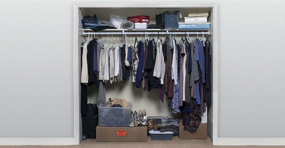 Custom closet before