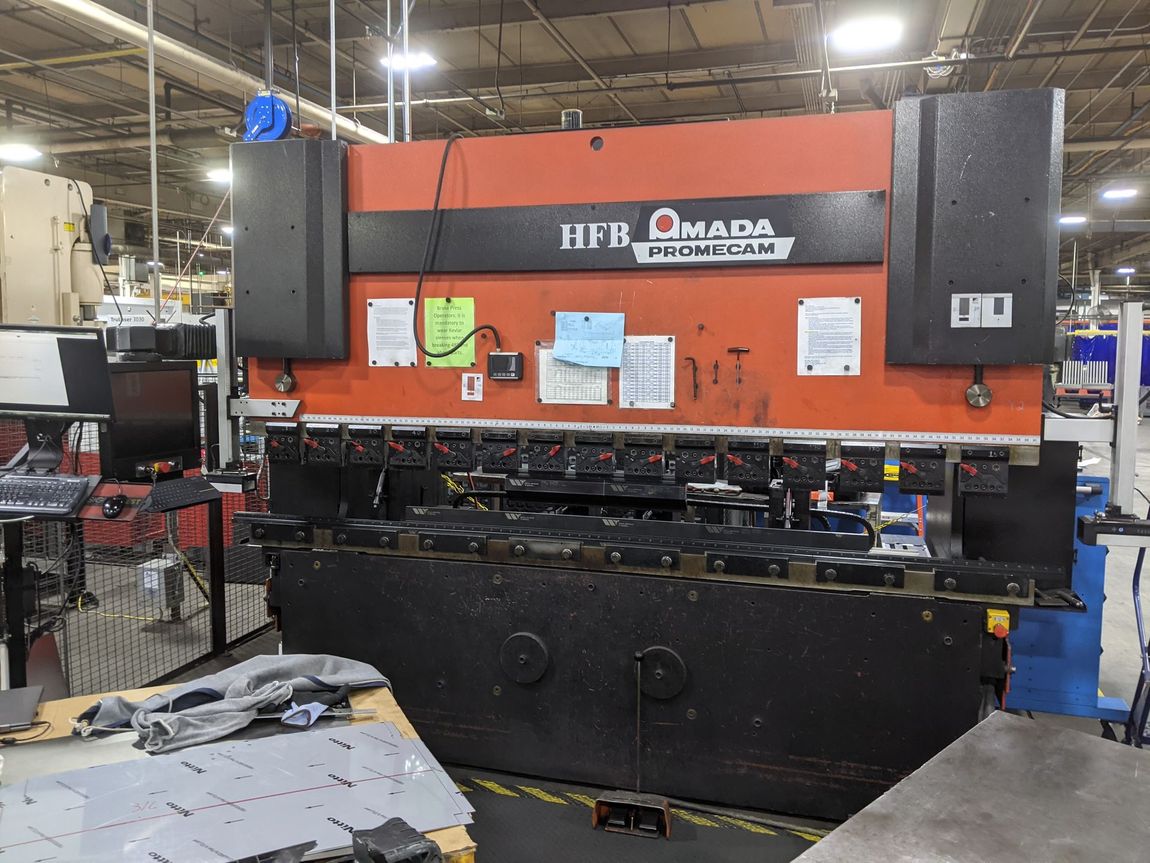 Amada press brake control upgrades by PC Controls