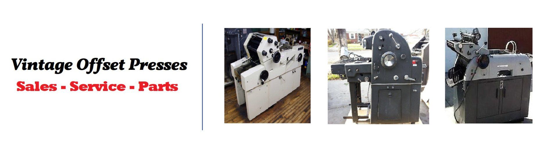 Vintage Offset Presses Machines