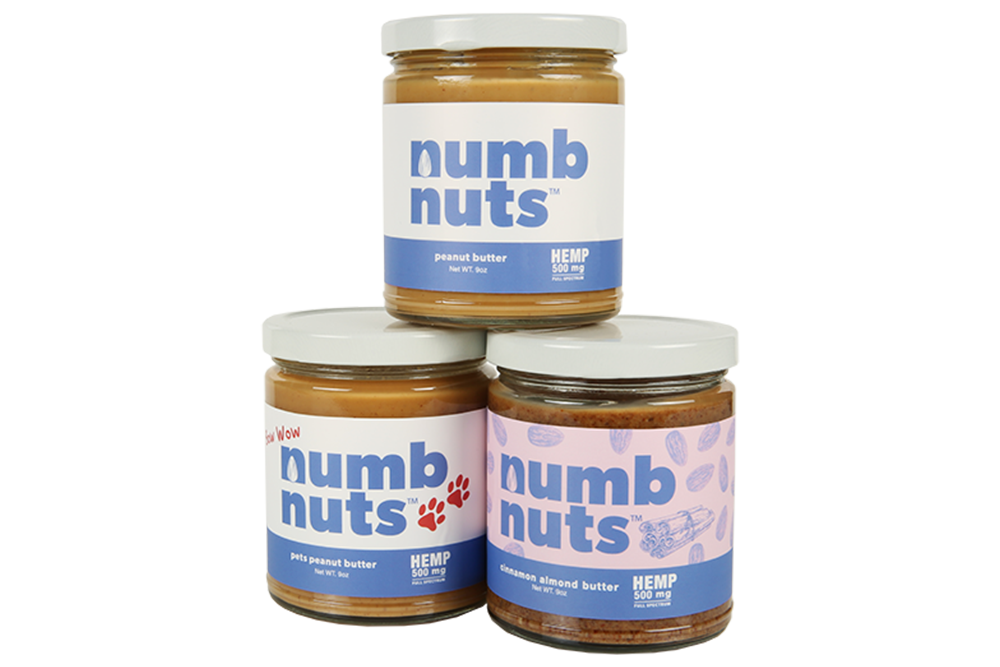 Numb Nuts CBD and THC Infused Nut Butters