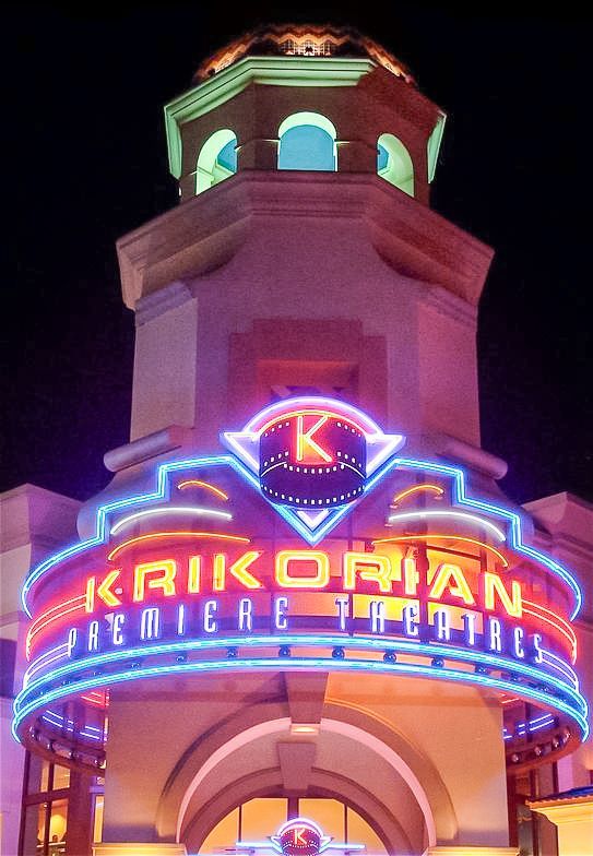A neon sign for the kaikonian premiere theater