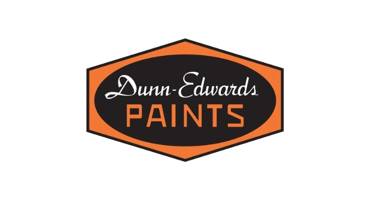 A logo for dunn edwards paints on a white background.