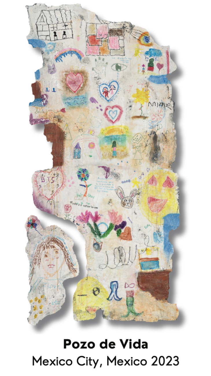 A piece of paper that says pozo de vida mexico city mexico 2023