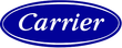 The Carrier brand logo featuring white text inside a blue oval.