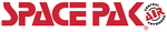 Red logo for Space Pak with the text 