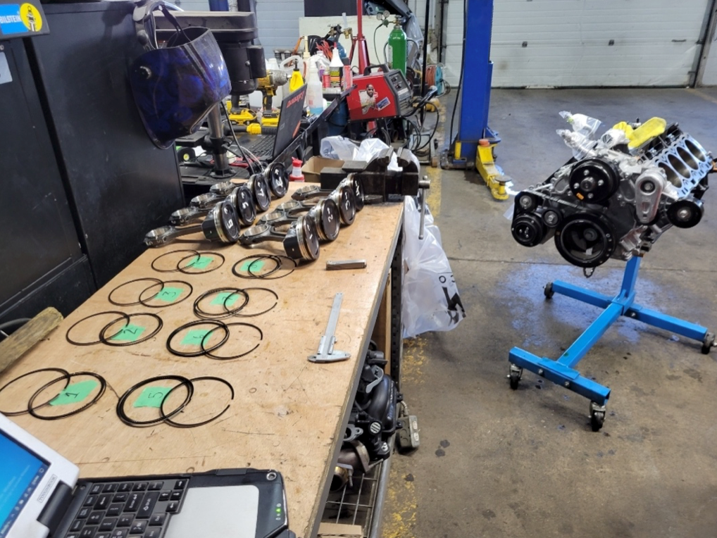 7.3 godzilla engine tear apart file rings down for boost