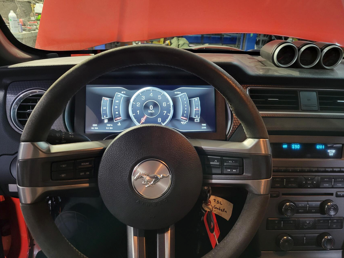 LCD Autometer dash gauges