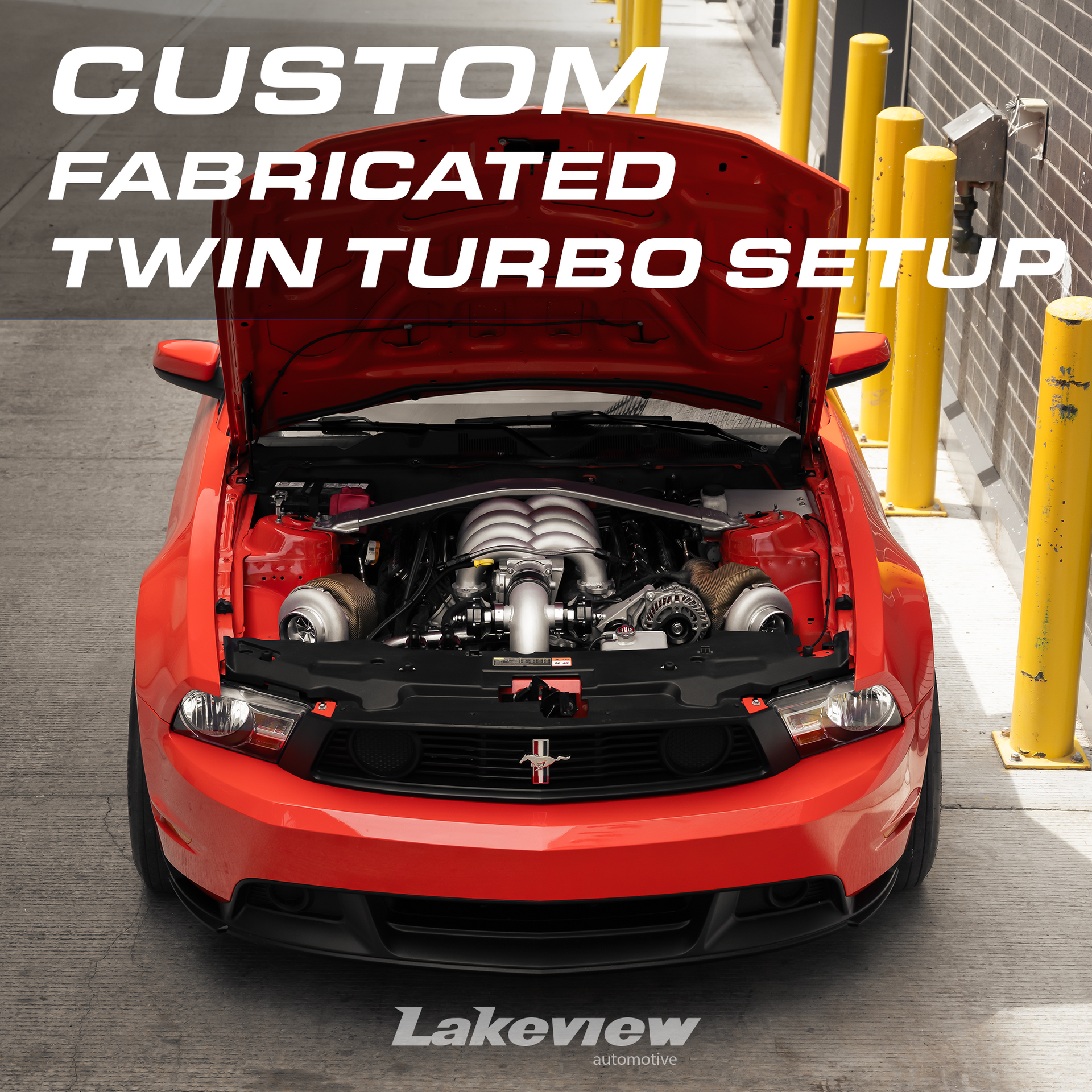 7.3 Godzilla swapped Mustang with a custom twin turbo setup