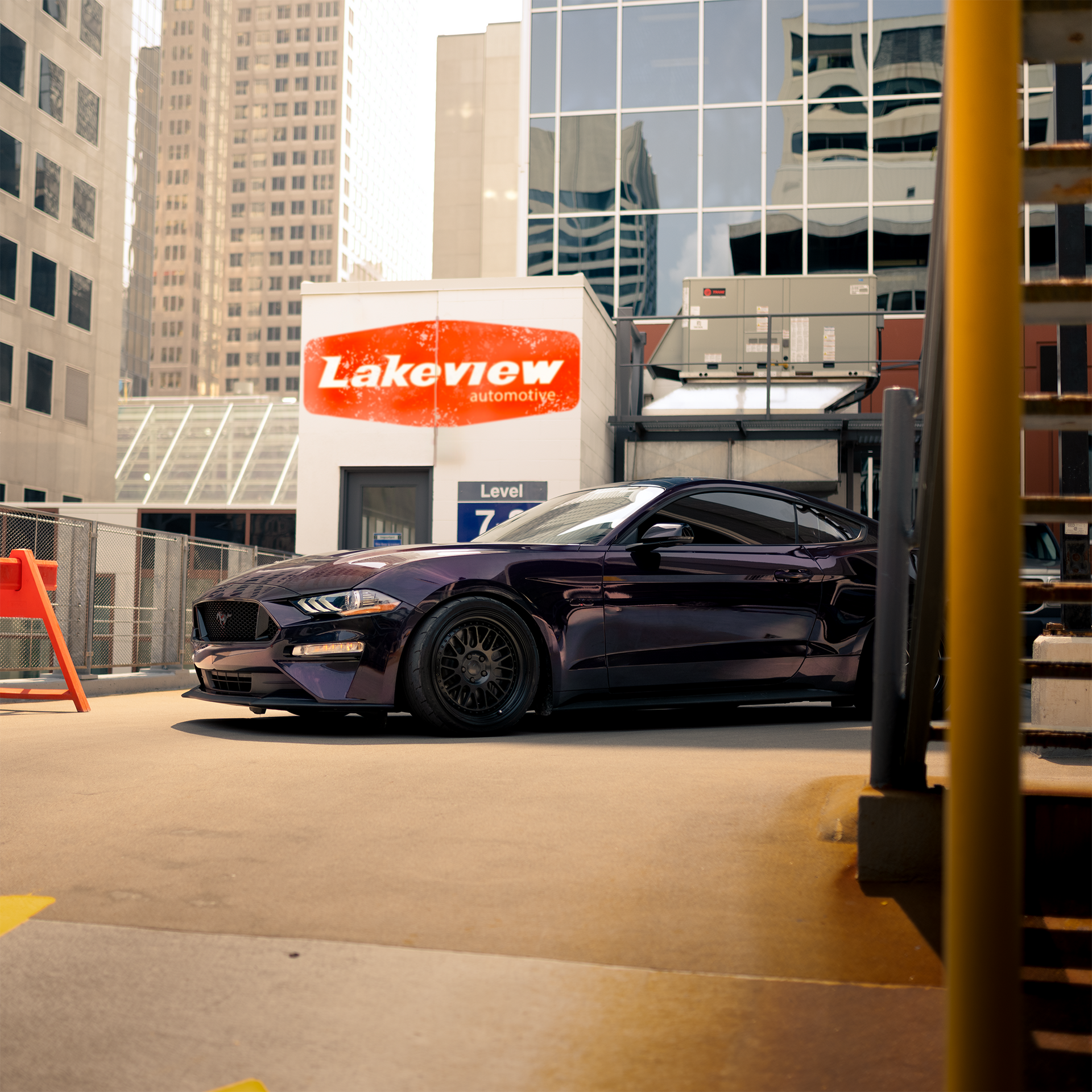 Mischievous Purple 2018-2023 Ford Mustang with Whipple 3.0 Supercharger at Lakeview automotive