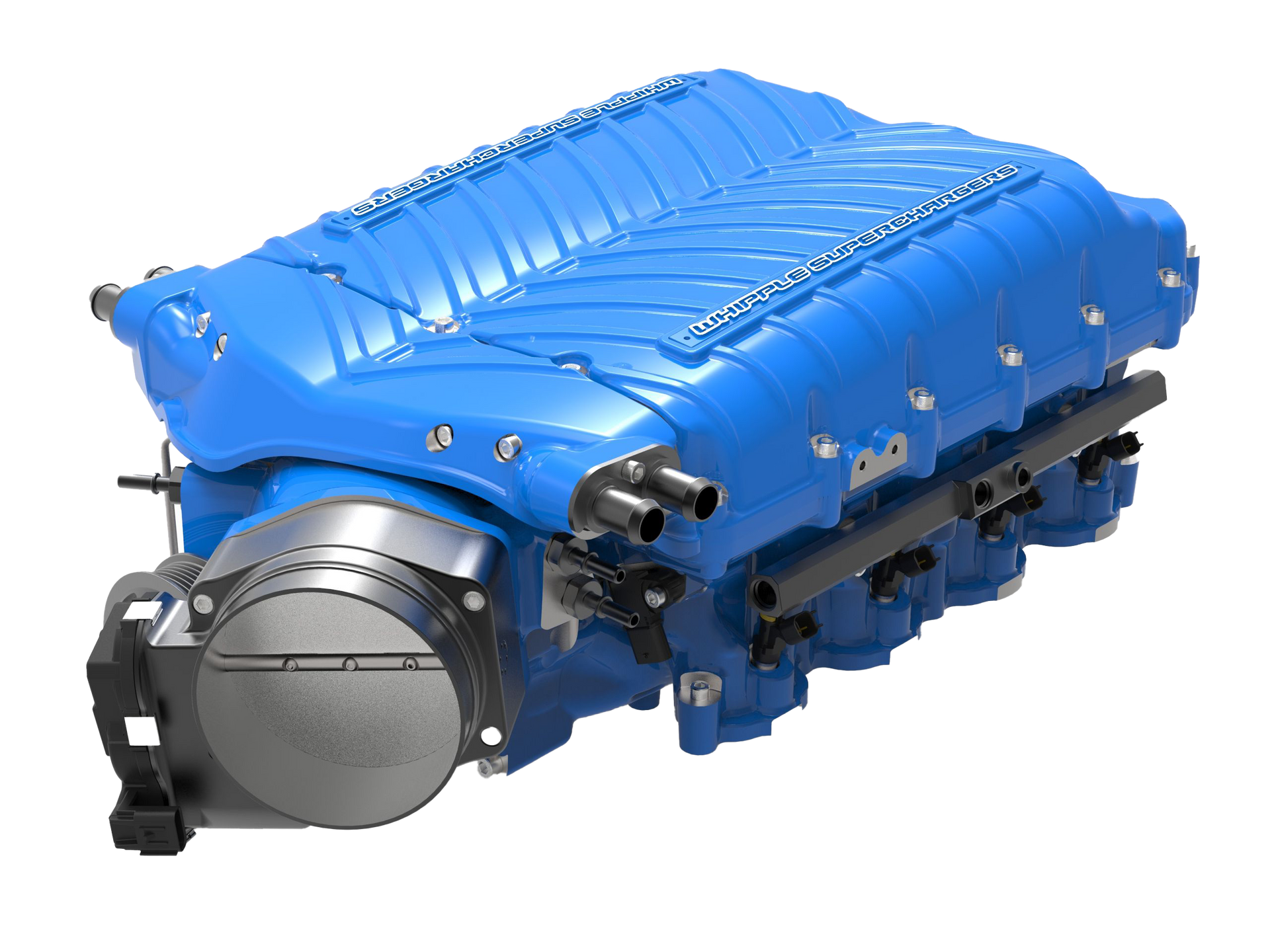 Light blue Whipple supercharger