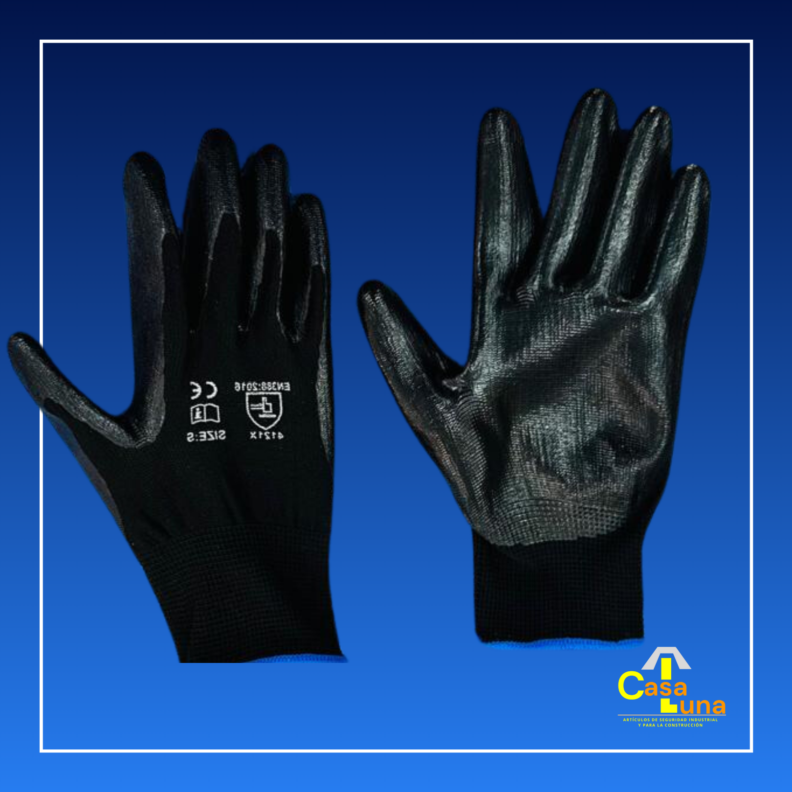 GUANTES DE NYLON CON PALMA DE NITRILO