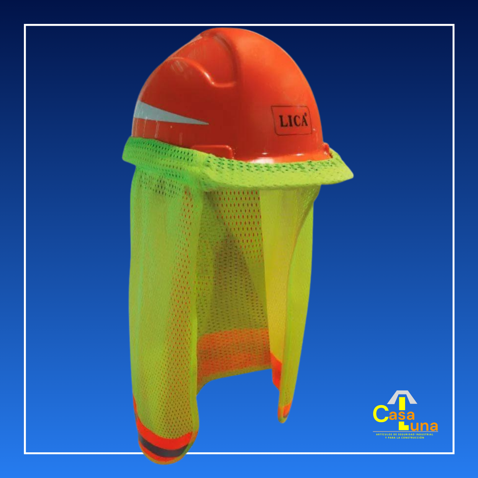 PROTECTOR SOLAR, NUQUERA DE MALLA PARA CASCO