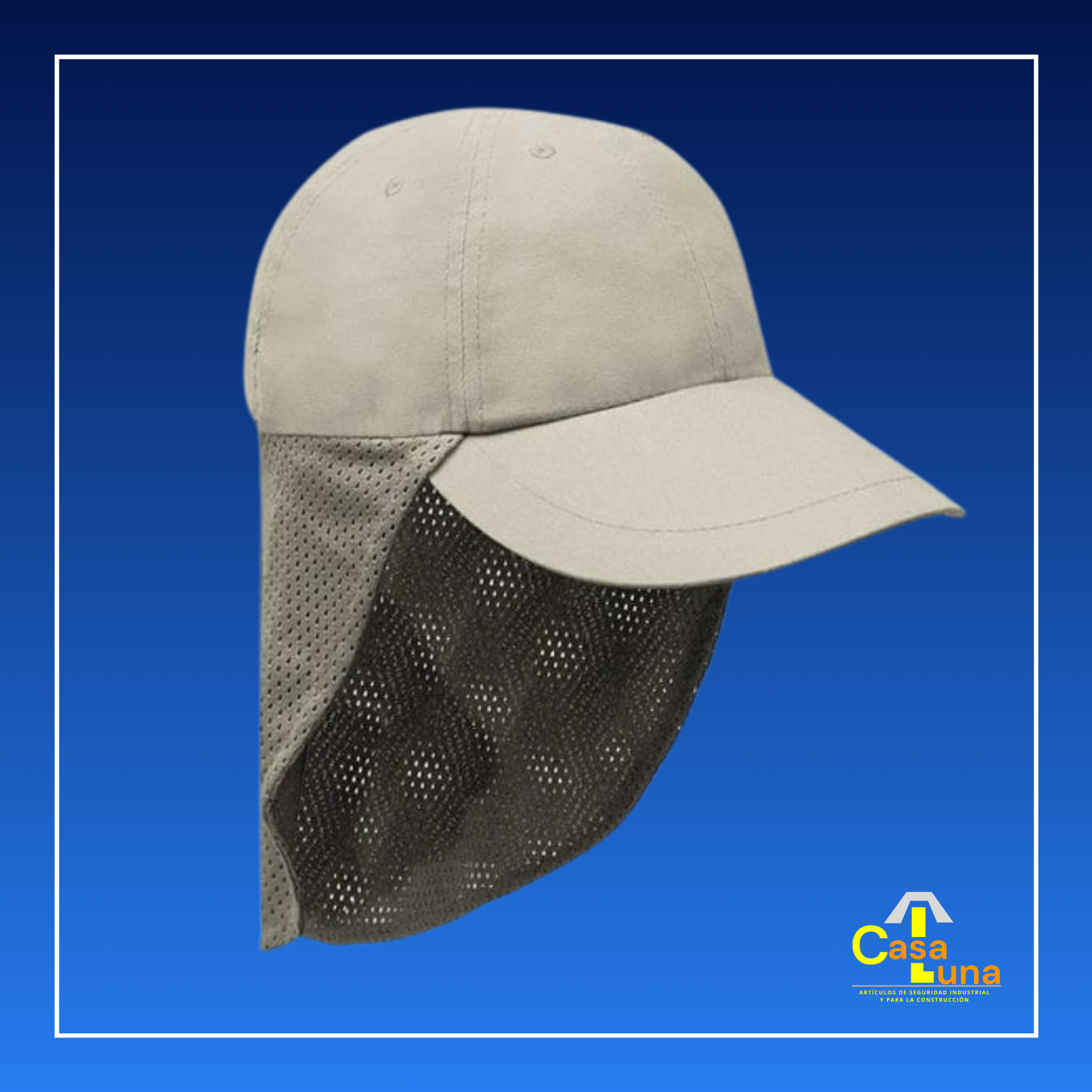 PROTECTOR SOLAR, GORRA CON NUQUERA