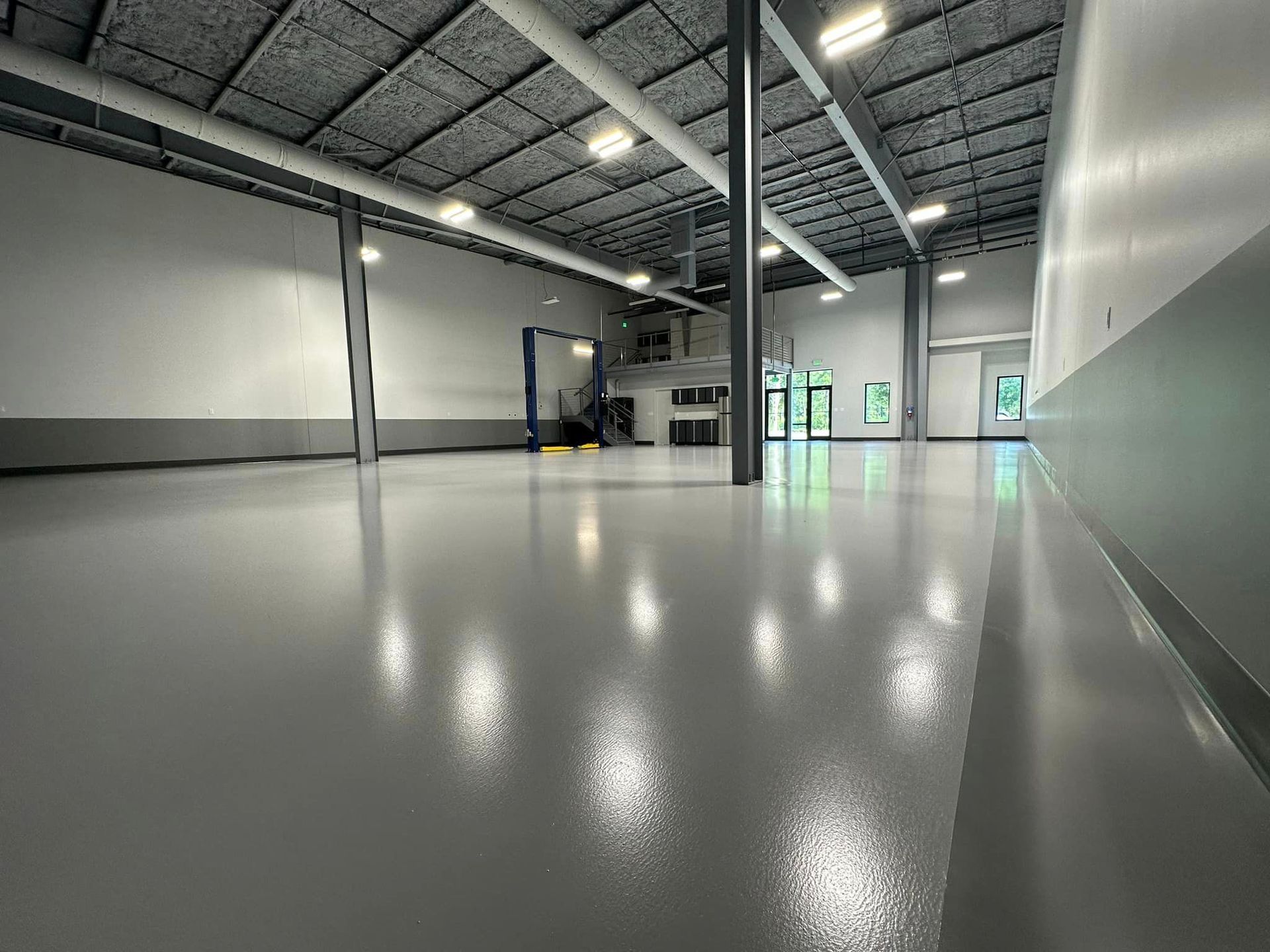 car garage epoxy floor anti slip and anti static