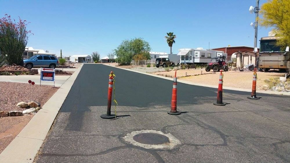 Road Asphalt Sealing Process — Prescott, AZ — Maurer Sealing & Striping