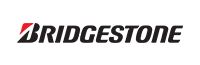 The bridgestone logo is black and red on a white background.