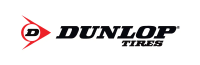 The dunlop tires logo is on a white background.