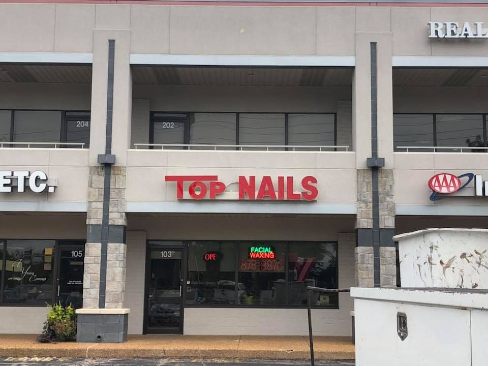 Top Nails Sign — St. Louis, MO — Plasti-Lite Signs Top Nails Sign — St. Louis, MO — Plasti-Lite Signs