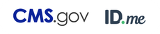CMS.gov and ID.me logos