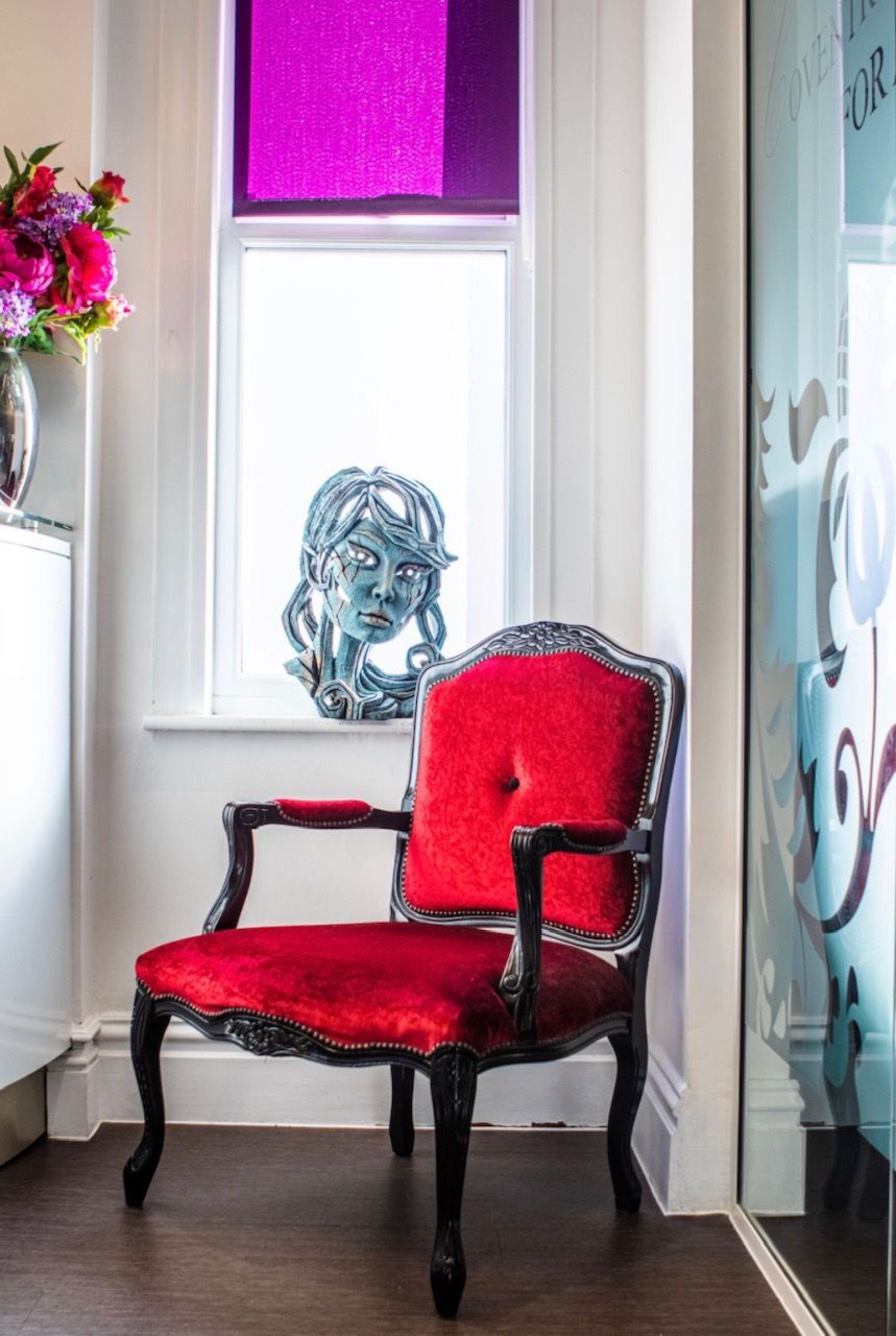 chair and background painting