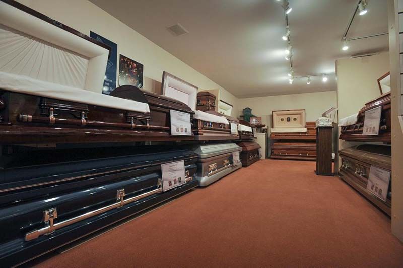 Exterior and interior photos of Hultgren Funeral Home and Cremation Center Wheaton Location

