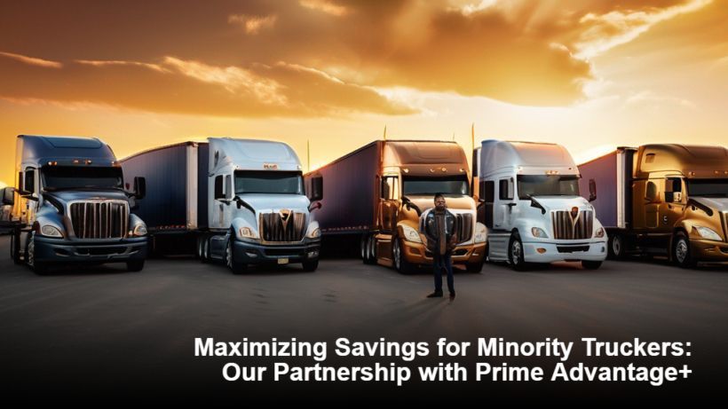 a man standing in front of a row of semi trucks