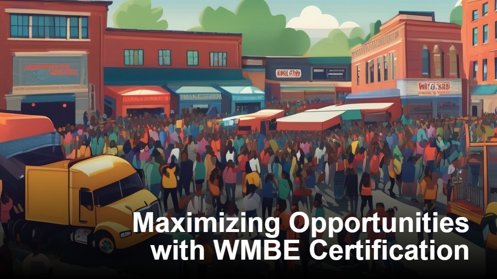 an advertisement for maximizing opportunities with wmbe certification an advertisement for maximizing opportunities with wmbe certification