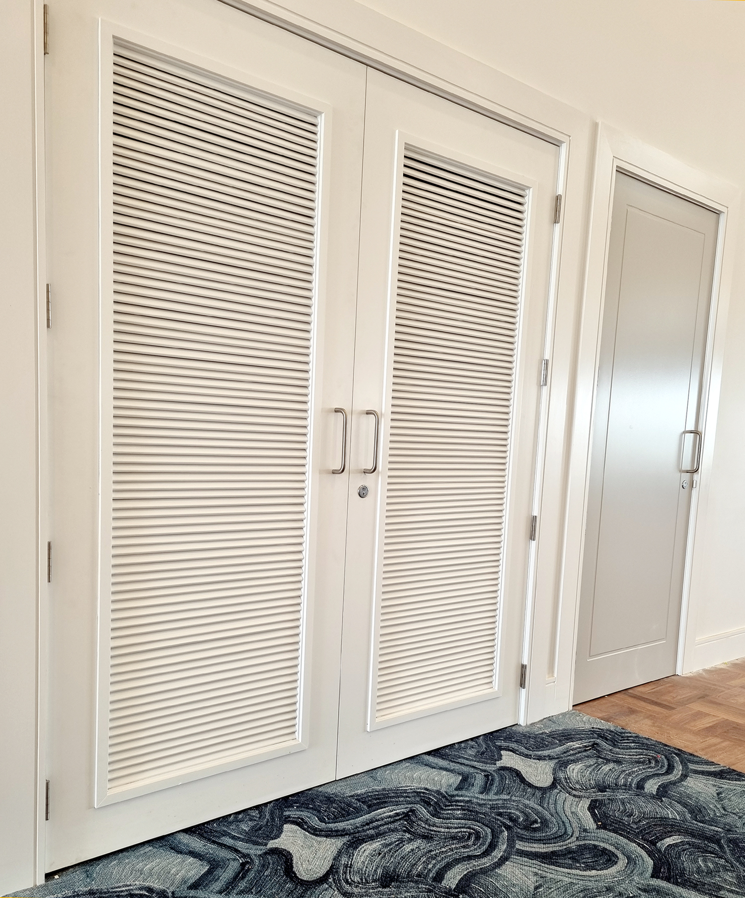 Image showing doors featuring louvres in storage area at Palm Lake Forster resort.