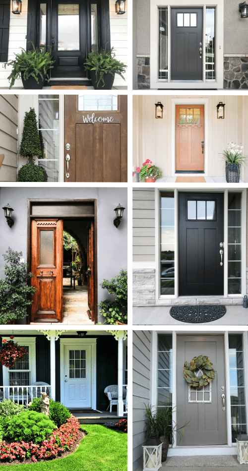 A collection of residential entry doors