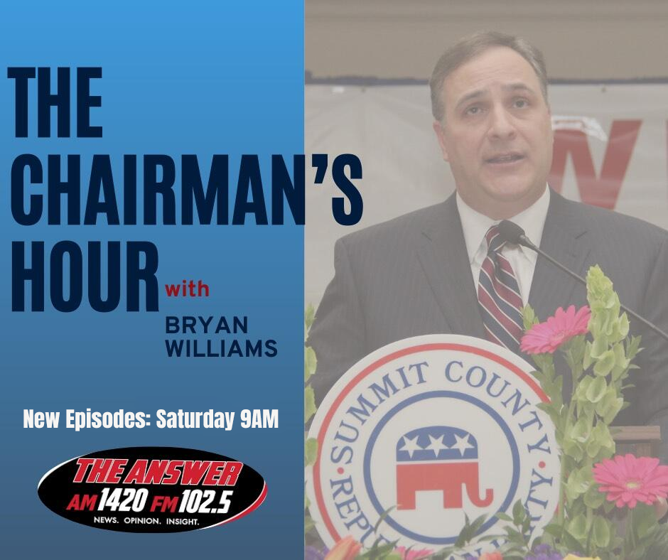 Radio show graphic. Bryan Williams, host of 