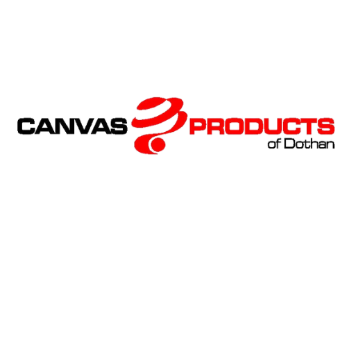 Canvas Products of Dothan logo: Black text 