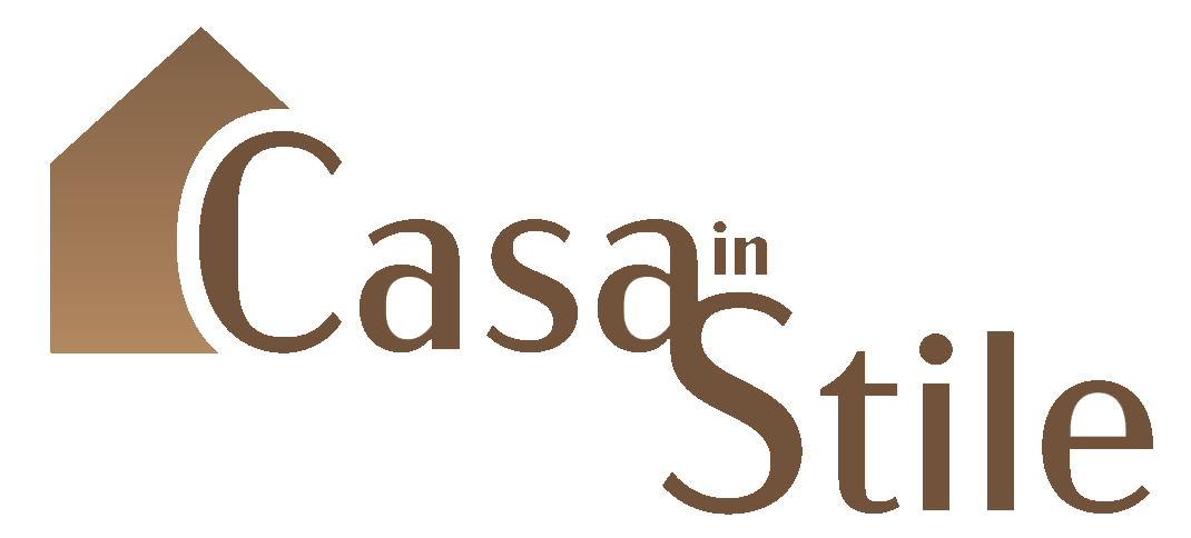 Logo di Casa in Style con testo marrone e beige e icona di una casa.
