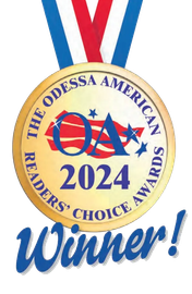 A gold medal with