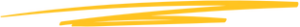 A close up of a yellow brush stroke on a white background.