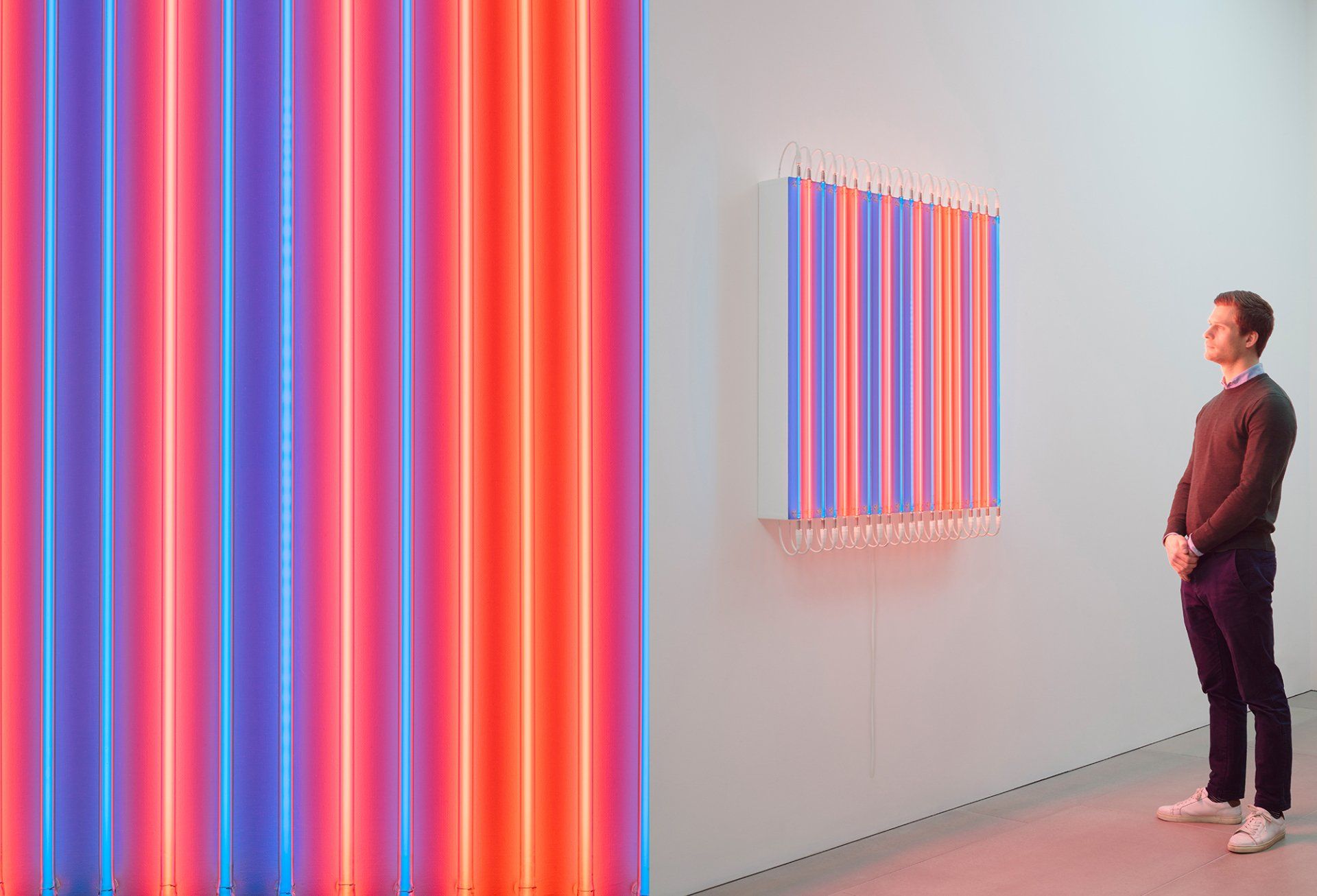 Francois Morellet / Rouge pair -Blue impair n5 2012 / Peter mallet photography