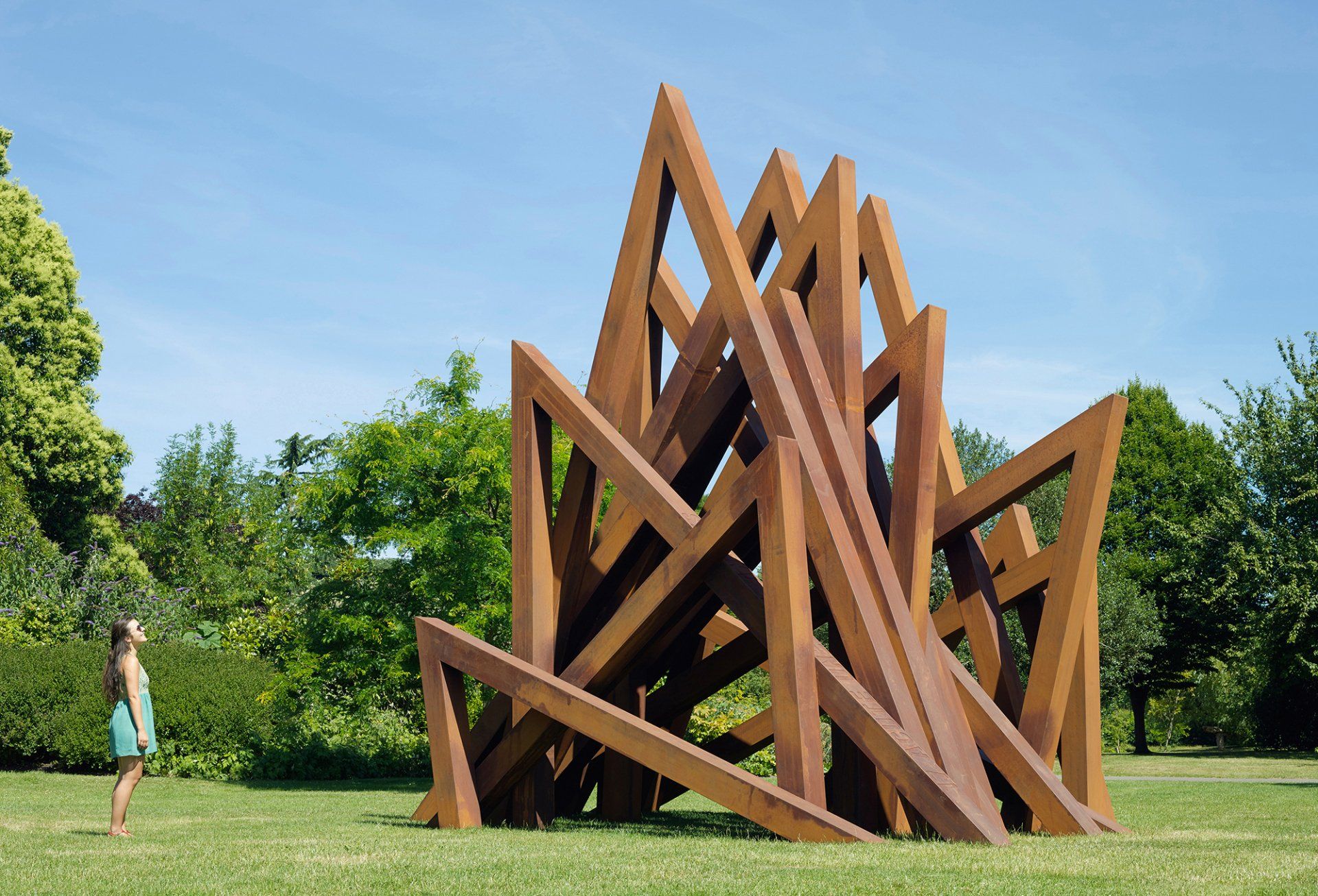 Bernar Venet / Frieze Sculpture 2017/ peter mallet photography
